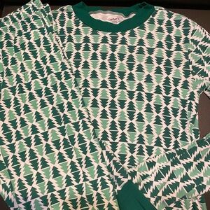 Carter's Teal and White Zigzag Pajama Set size men’s XS